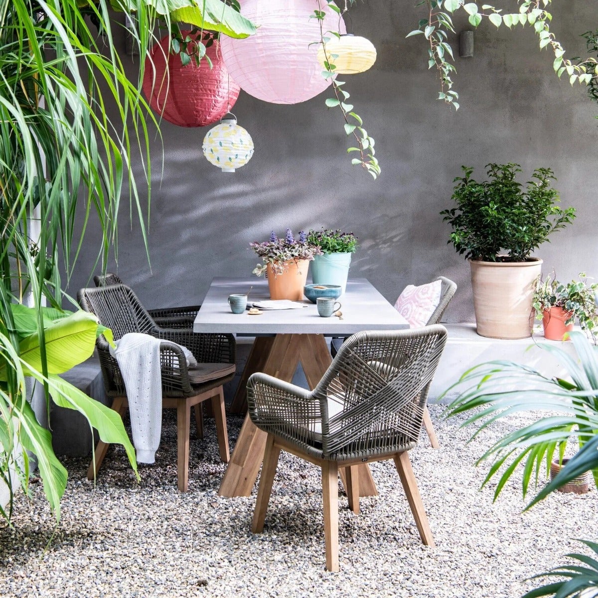 Intratuin 4-zits diningset Wout