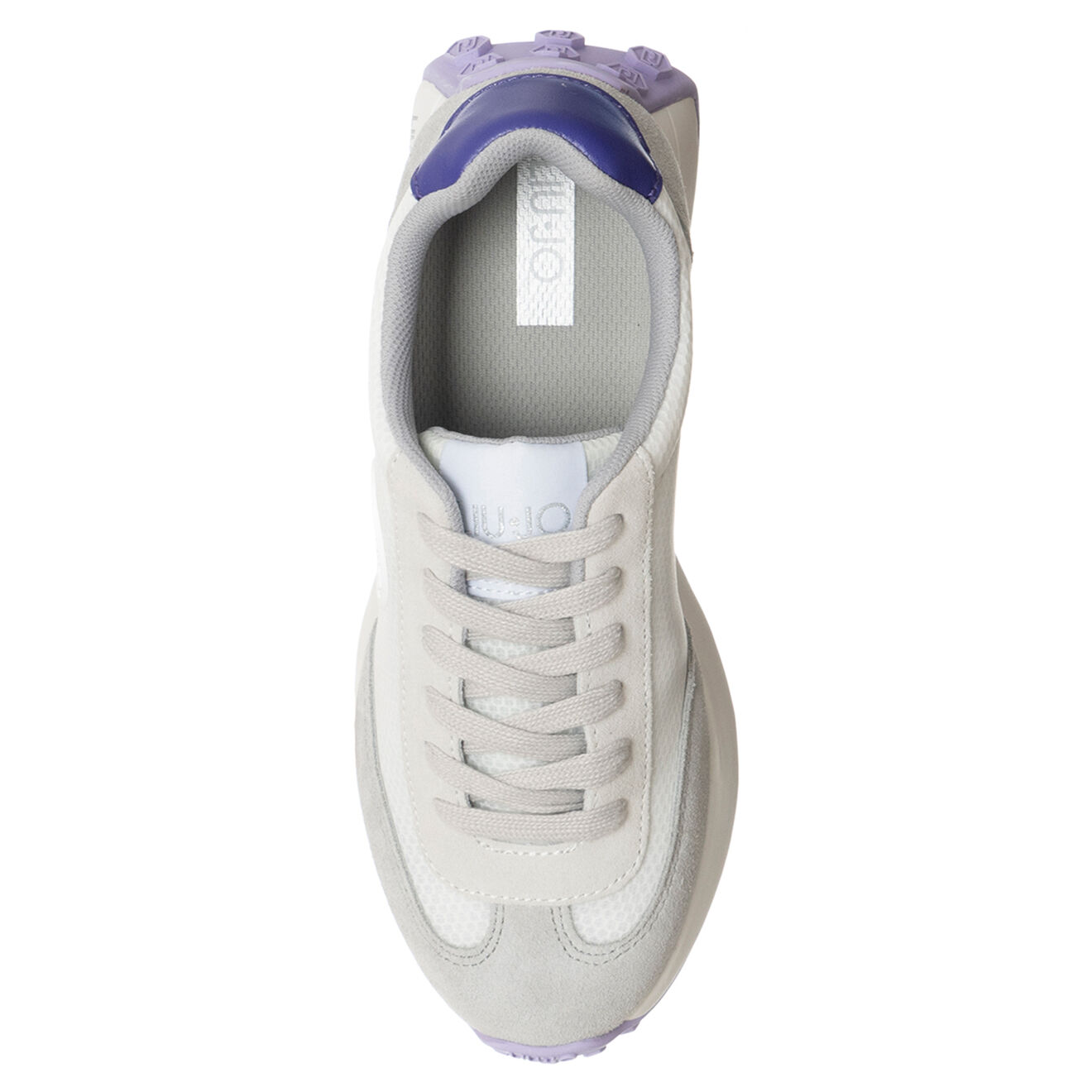 Liu-Jo Sneakers en Cuir Lolo blanc/violet/gris