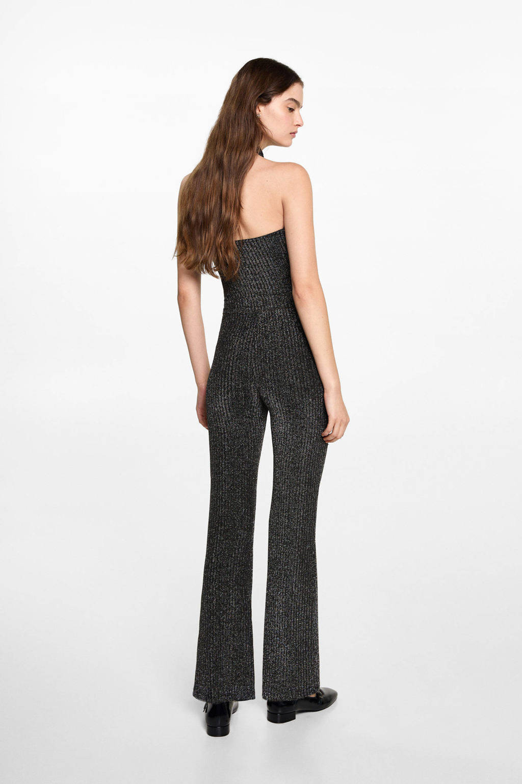 MANGO TEEN casual broek zwart