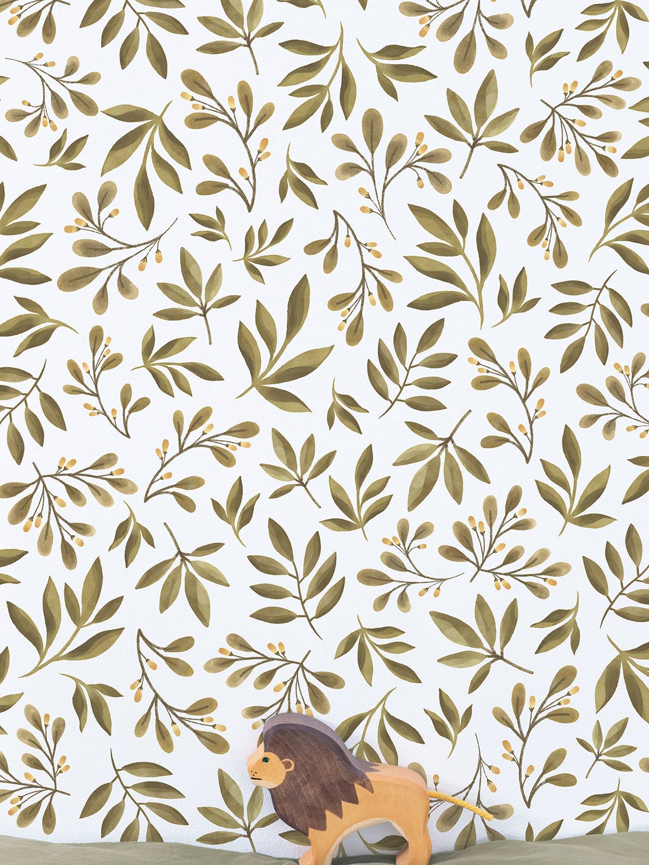 Papel de parede Jungle Leaves Felidae LILIPINSO líquen