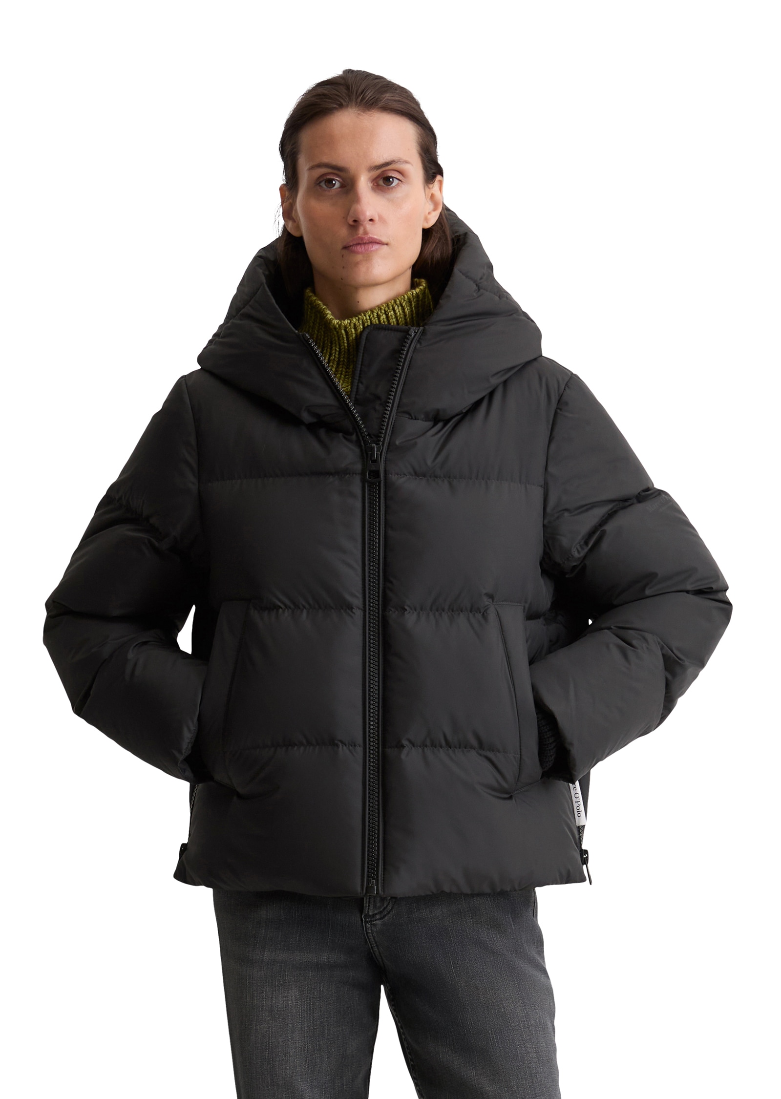 Marc O'Polo Daunenjacke mit Kapuze grosse Kapuze, Regular fit, wasserabweisend