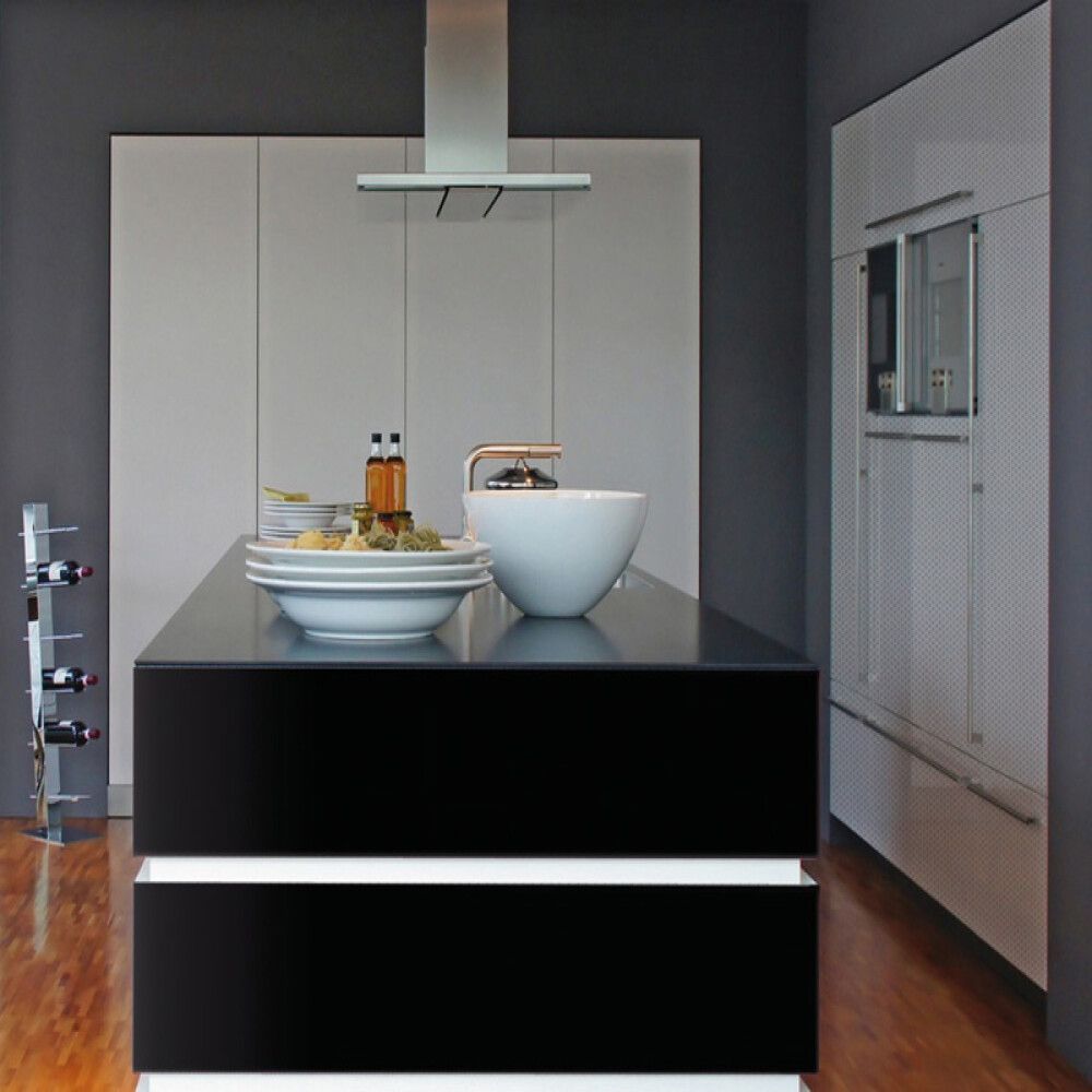 DEKORFOLIE D-C-FIX BLANK SVART SELVKLEBENDE 45X200CM