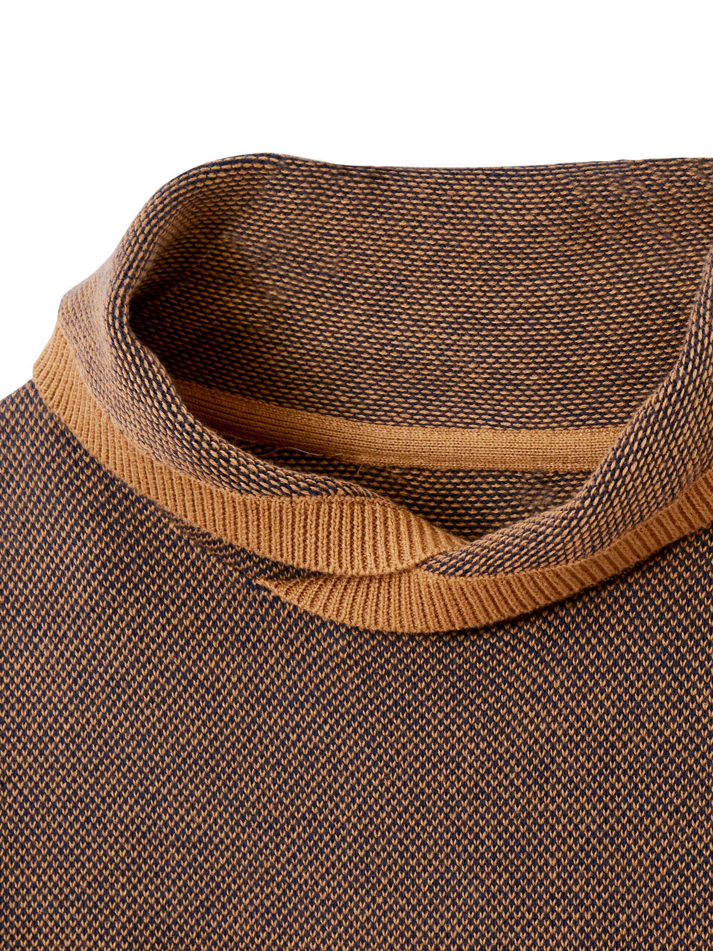 Vertbaudet Jungen Pullover mit Kragen hellbraun