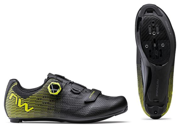 Chaussures Route Northwave Storm Carbon 2 Noir/Jaune