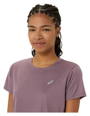 Maillot manches courtes Asics Core Run Mauve Femme
