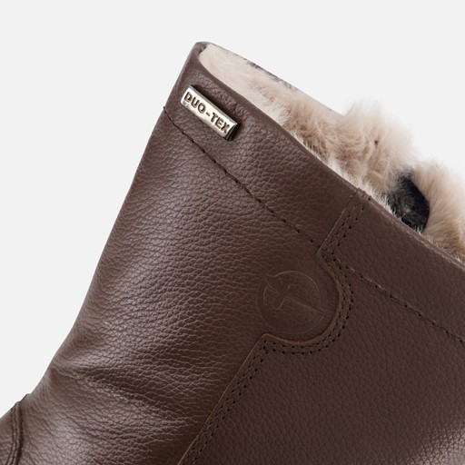 Tamaris Enkellaarsjes bruin Leer