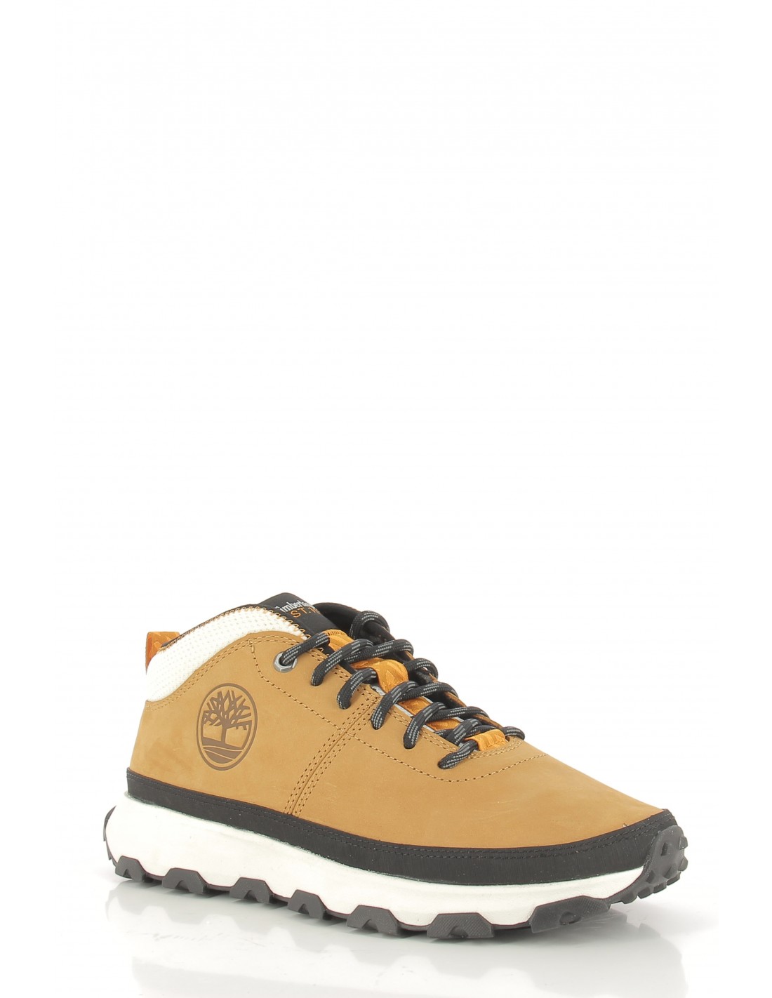 timberland Baskets de ville homme winsor trail mid leather hiker nubuck jaune