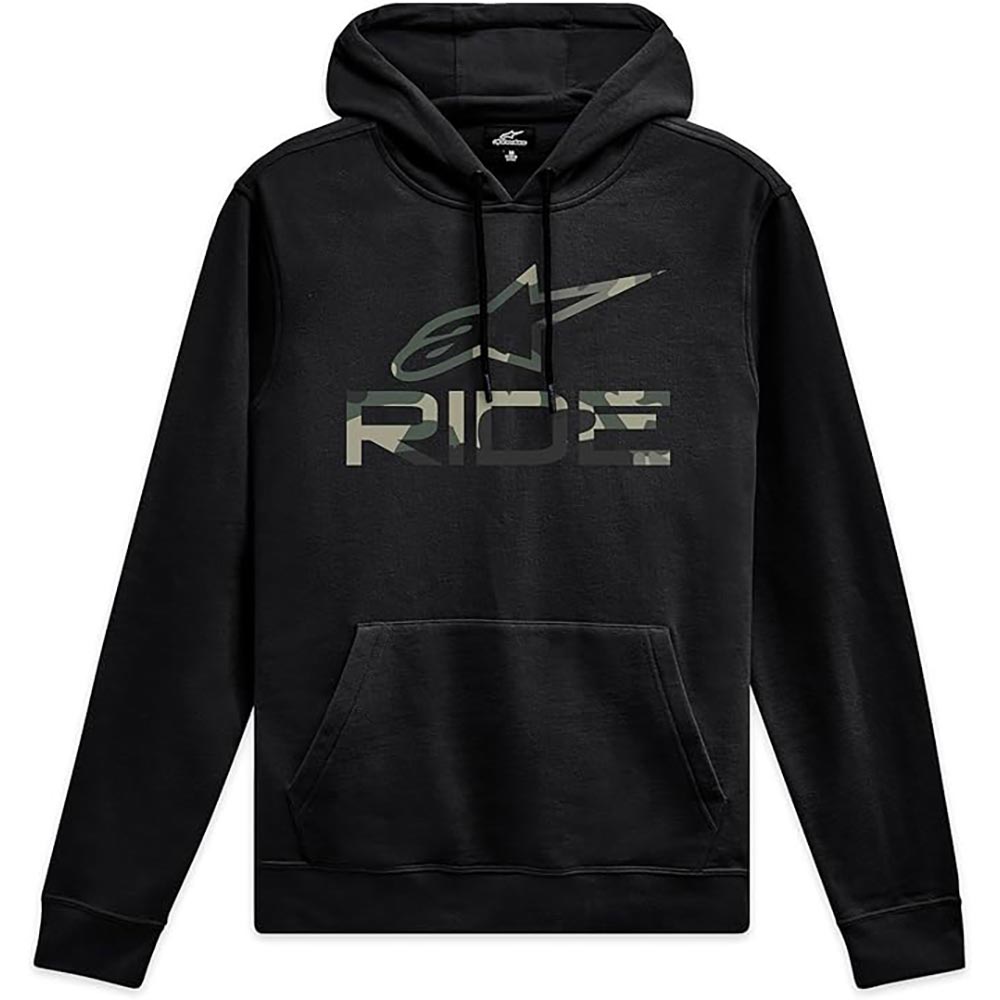 Alpinestars - Sweat à capuche Ride Camo V3 Noir / Camouflage Vert