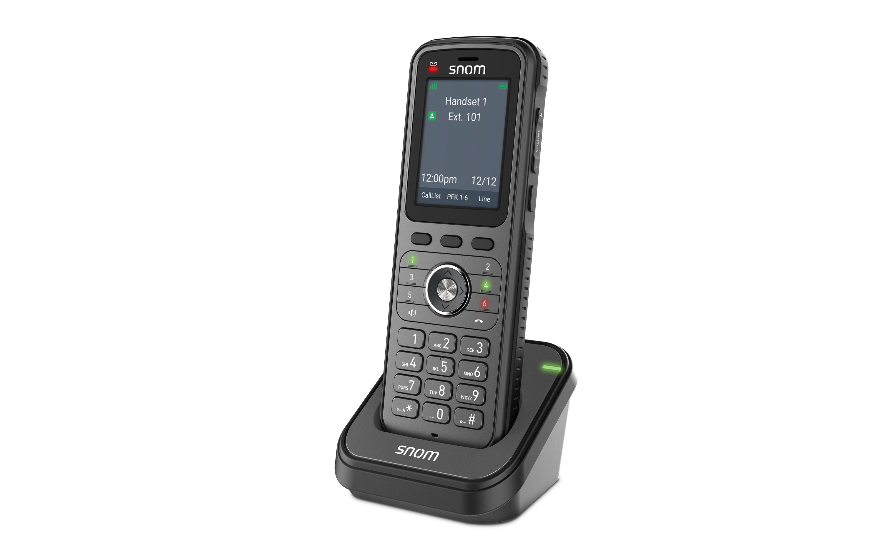 Mobilteil M56 mit Ladeschale<br>Snoms leistungsstarkes DECT-Mobilteil