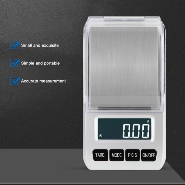 Small Digital Scale Rustfri Vejer 0,01 gram op til 500 gram