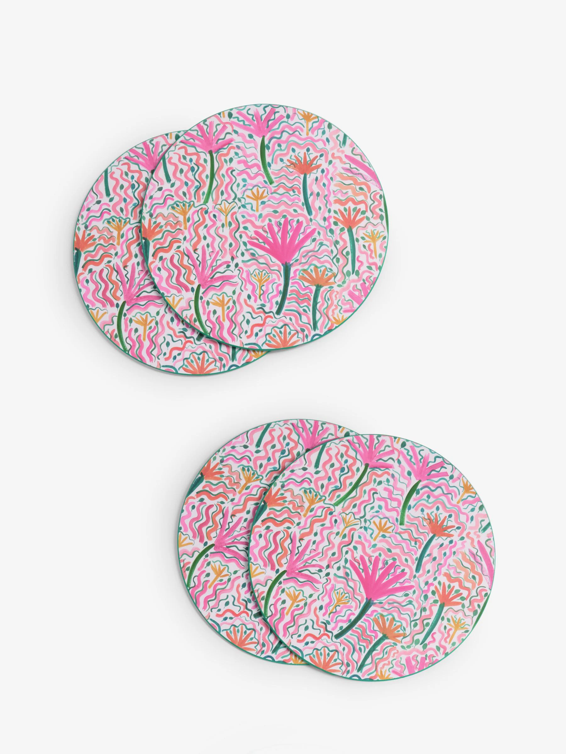 Lucy Tiffney - Set van 4 kurken placemats
