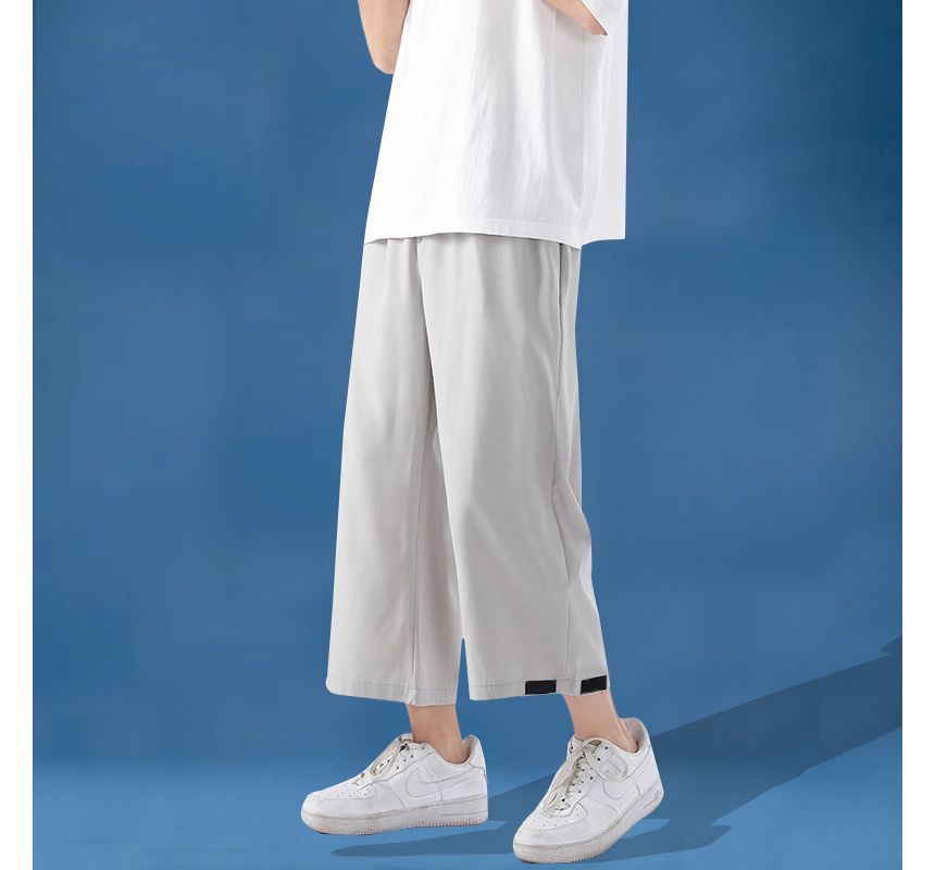 DuckleBeam - Effen cropped losse broek