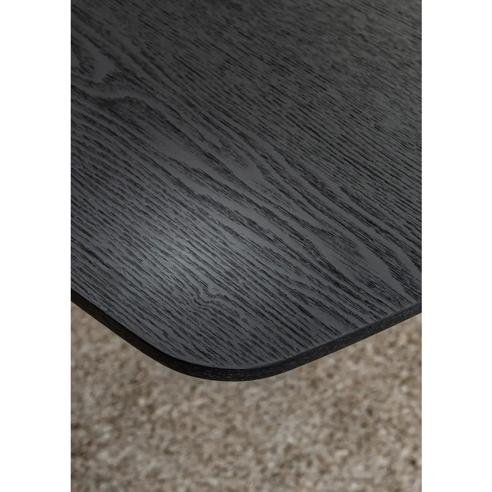 Eettafel Suzanne - zwart - 220x100 cm