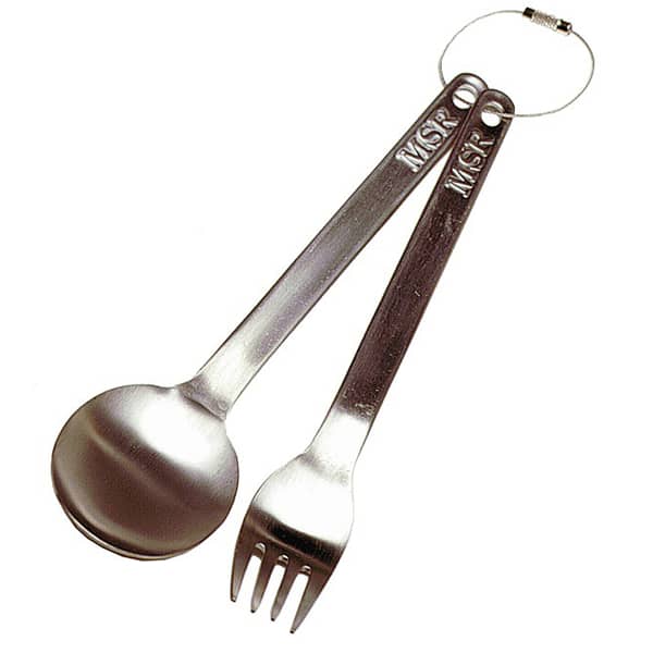 Vaisselle randonnée MSR TITAN FORK & SPOON STAINLESS STEEL