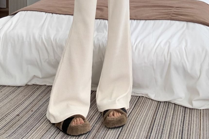 Angel Shine - Corduroy Bootcut-broek met hoge taille