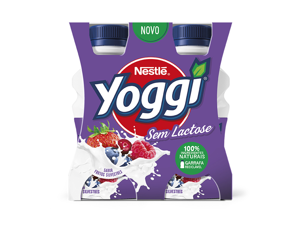 IOGURTE YOGGI LÍQUIDO SEM LACTOSE FRUTOS SILVESTRES 4X160G