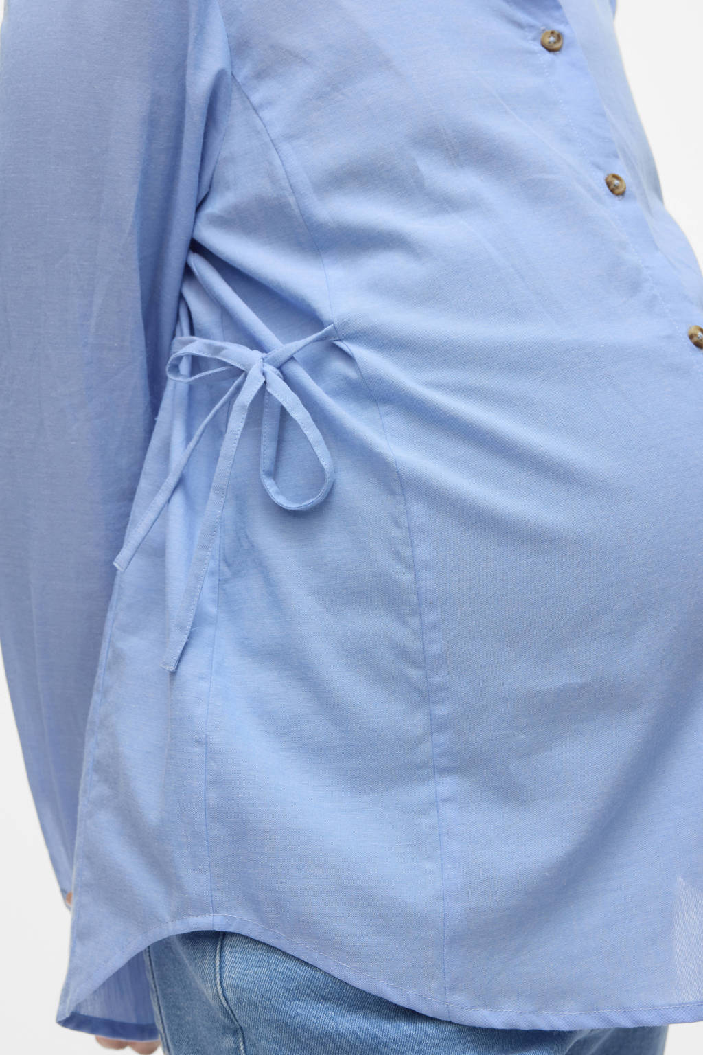 MAMALICIOUS zwangerschaps blouse blauw