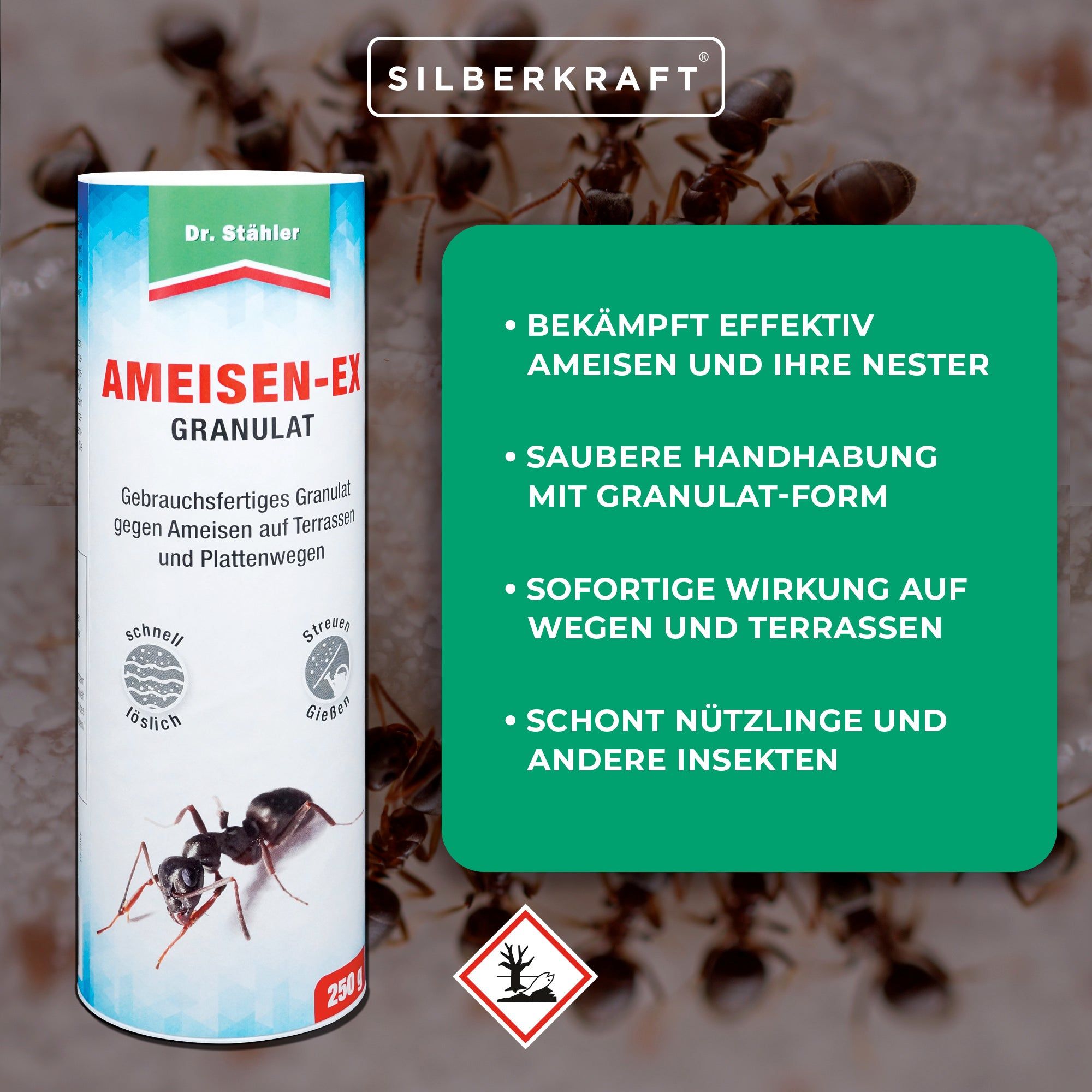 SILBERKRAFT Ameisen-Ex Granulat
