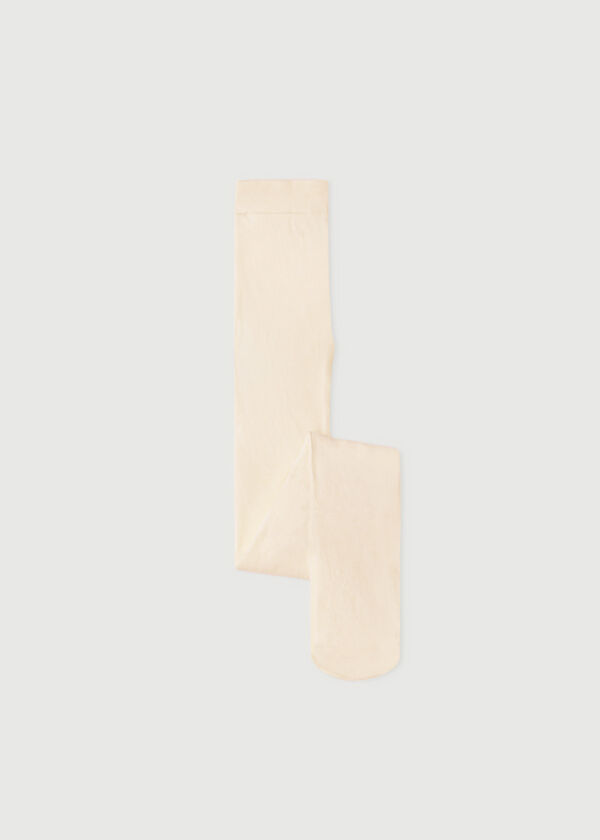 Meia-calça super opaca para meninas com cashmere
