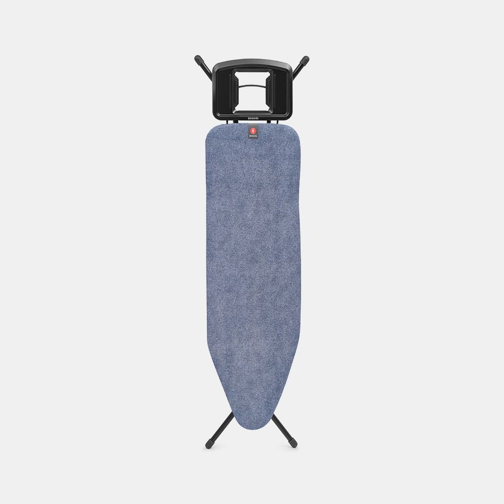 Strijkplank B, 124x38 cm, solide strijkerhouder - Denim Blue