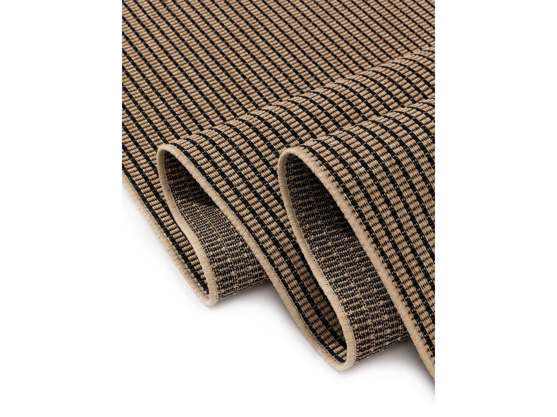 Tapis d'extérieur & intérieur Naoto Beige/Noir 140x200 cm