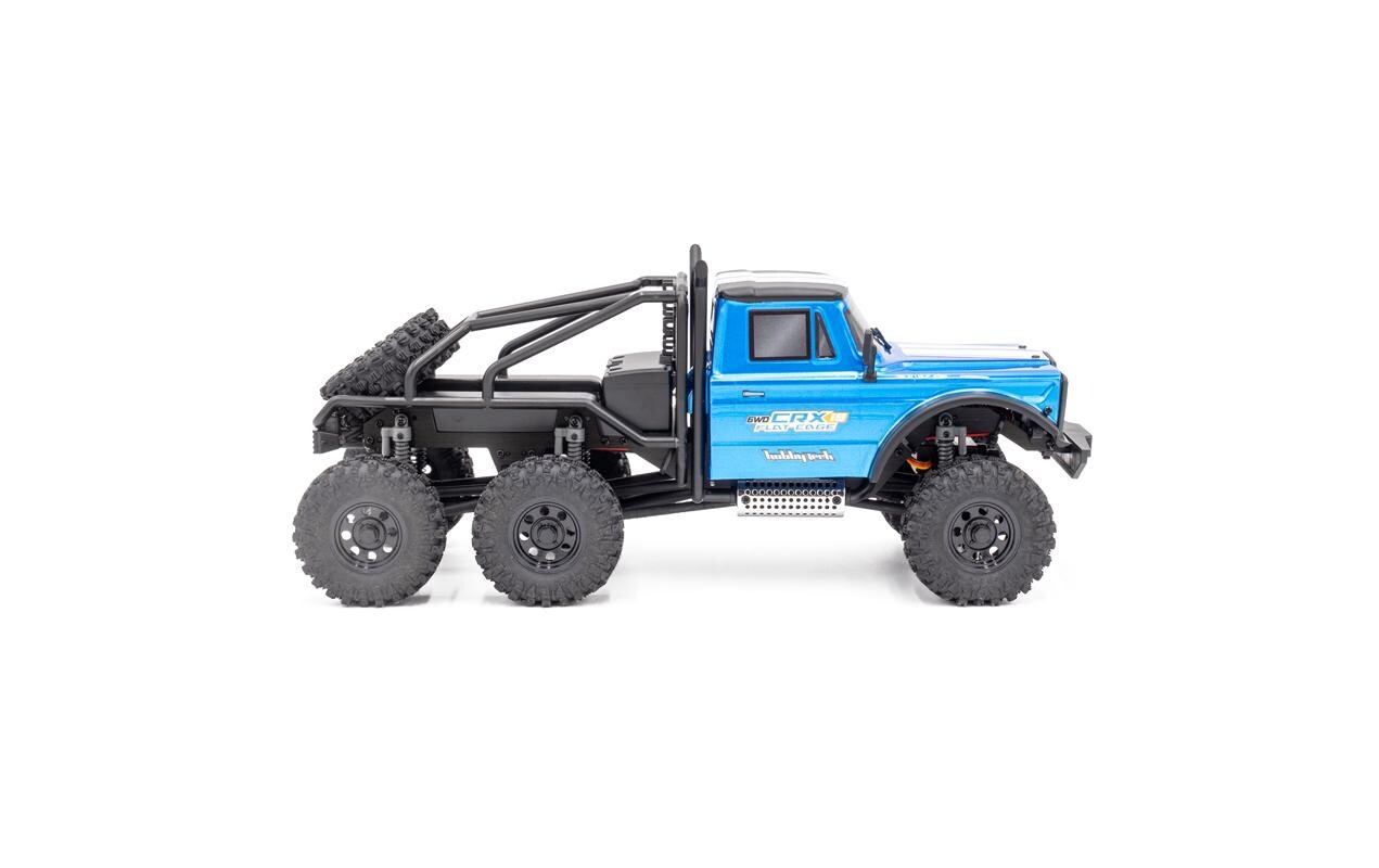 Scale Crawler CRX18 Flat Cage 6x6 Blau, RTR, 1:18<br>Kleiner 3-Achs Rock Crawler im RTR Set