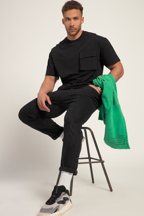 STHUGE T-Shirt, Halbarm, oversized, Brusttasche, bis 8 XL