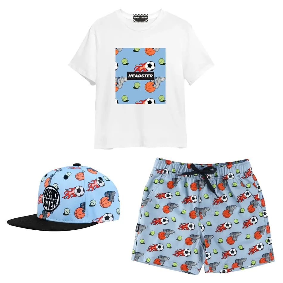 Headster Kids Ensemble maillot + t-shirt + casquette 2-12 ans - Jock