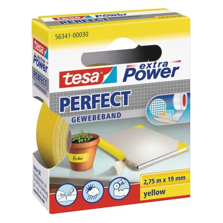 tesa Gewebeband Perfect gelb 2,75mx19mm