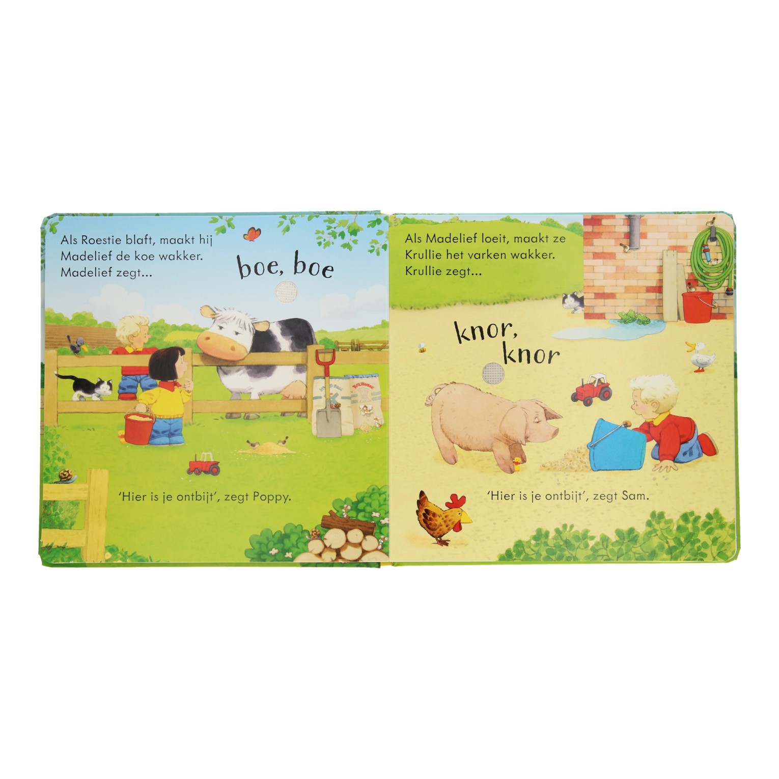 Poppy en Sam Kartonboek Dierengeluiden