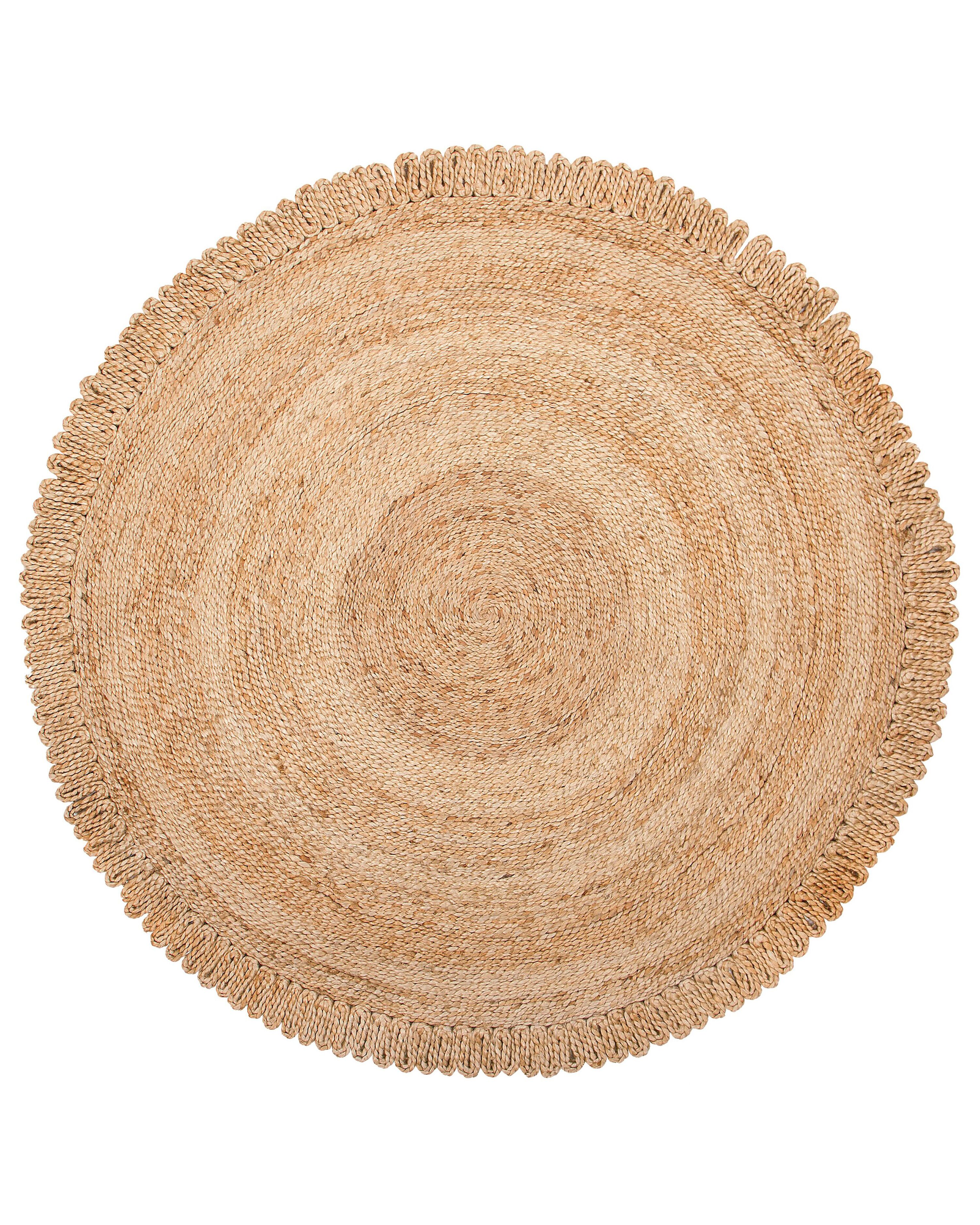 Vloerkleed ERENCE Beige ø 140 cm