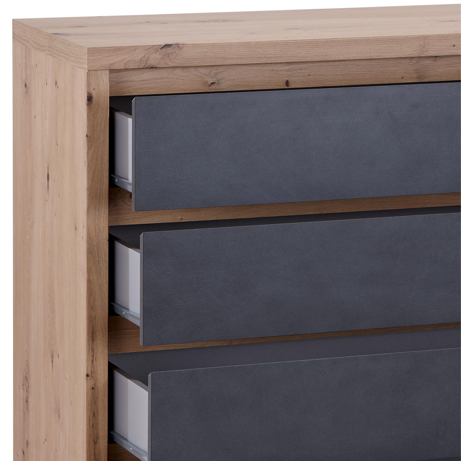 Kommode - Artisan Eiche - Matera - 4 Schubkästen - 105 cm