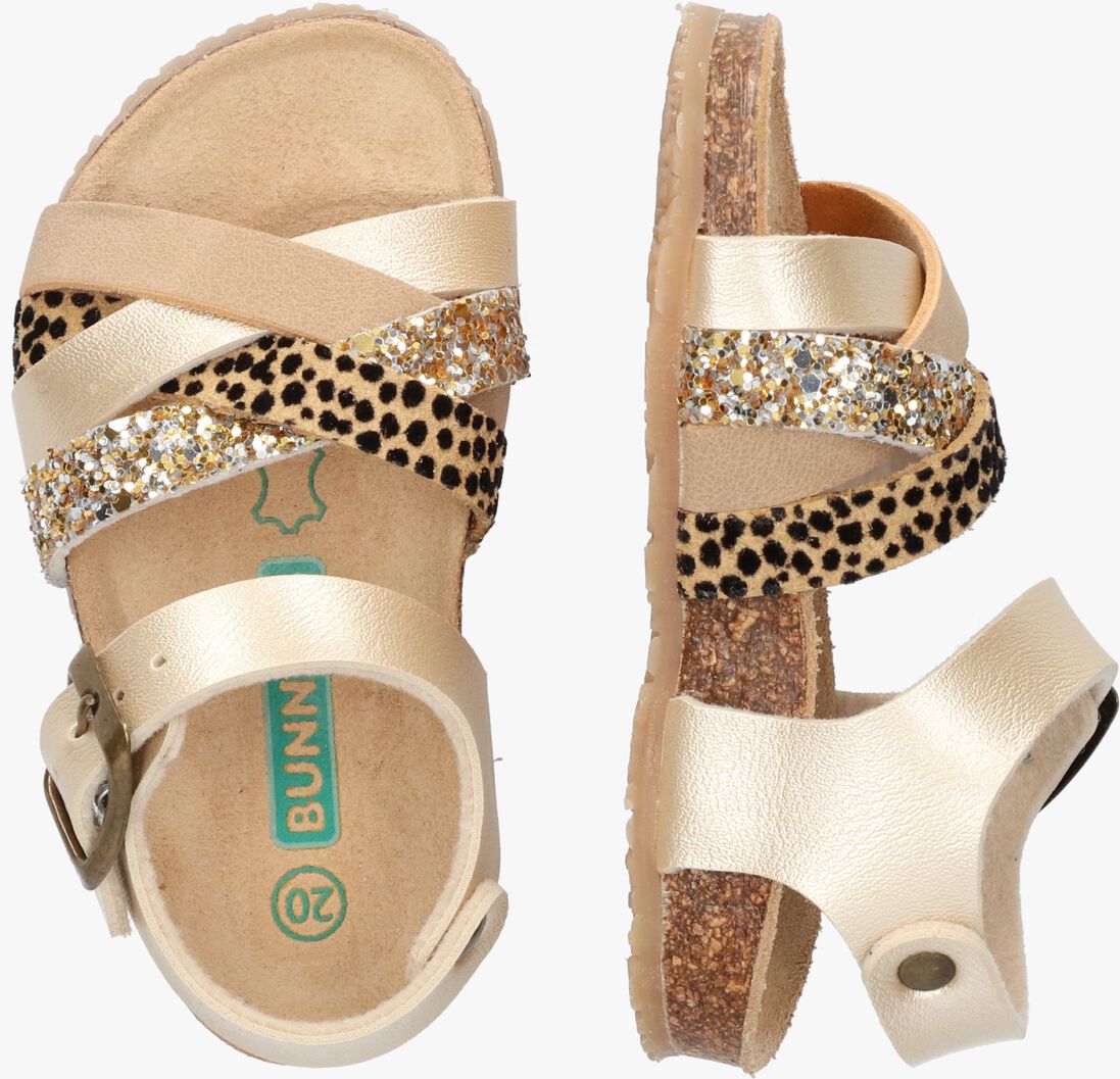 BUNNIESJR gouden bunniesjr sandalen becky beach