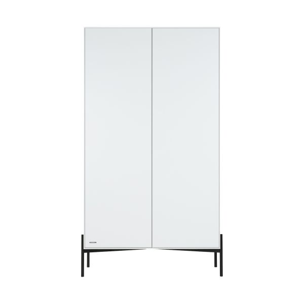 Kidsmill Boutique Kledingkast 2-Deurs Wit / Zwart