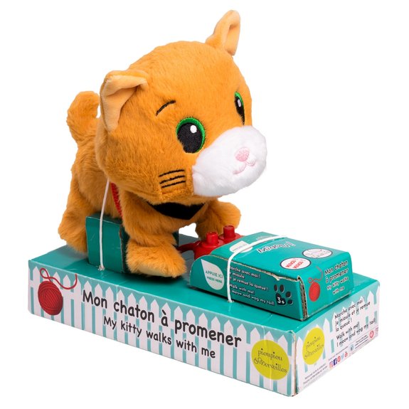 Peluche mon chaton à promener filoguidé