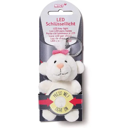NICI LED Schlüssellicht Plüsch Classic Bär 9 cm