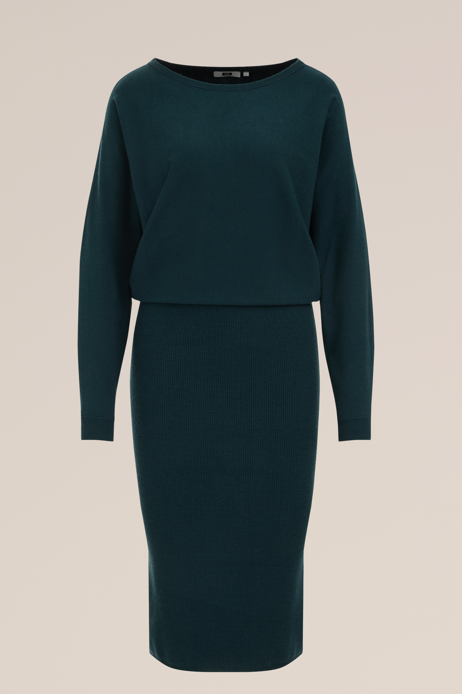 fijngebreide jurk WE Fashion Groenblauw