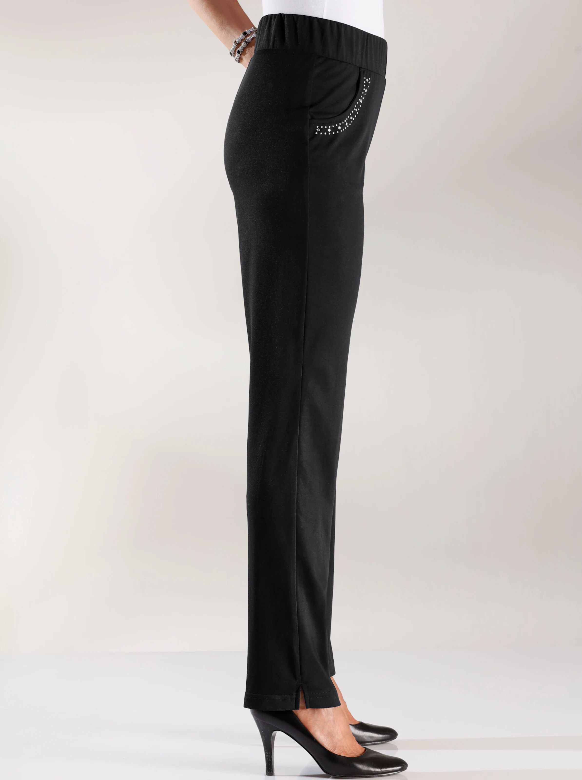 Schlupfhose mit Ziersteinchen