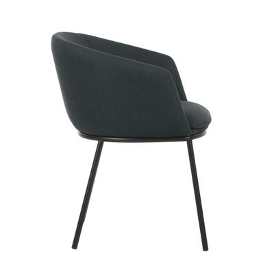 Fauteuil ARCO - 4 pieds métal - gris foncé