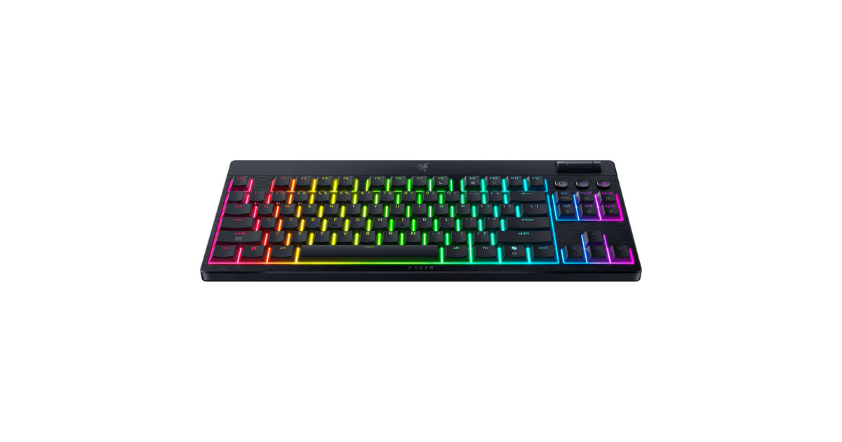 RazerBlackWidow V4 Low-Profile, gaming toetsenbord  (Zwart, US lay-out, Razer Low-Profile Orange, RGB leds, TKL)