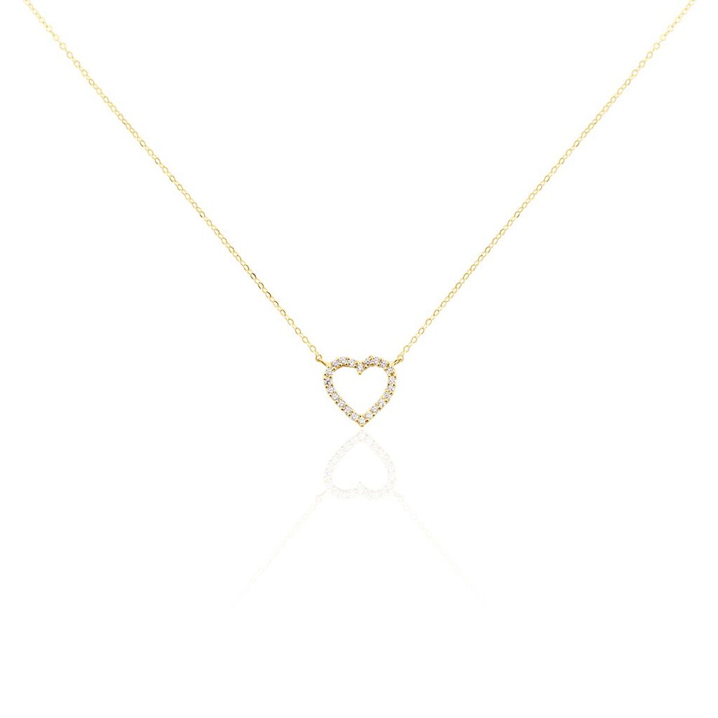 Collier Or Jaune Ansel Oxyde De Zirconium
