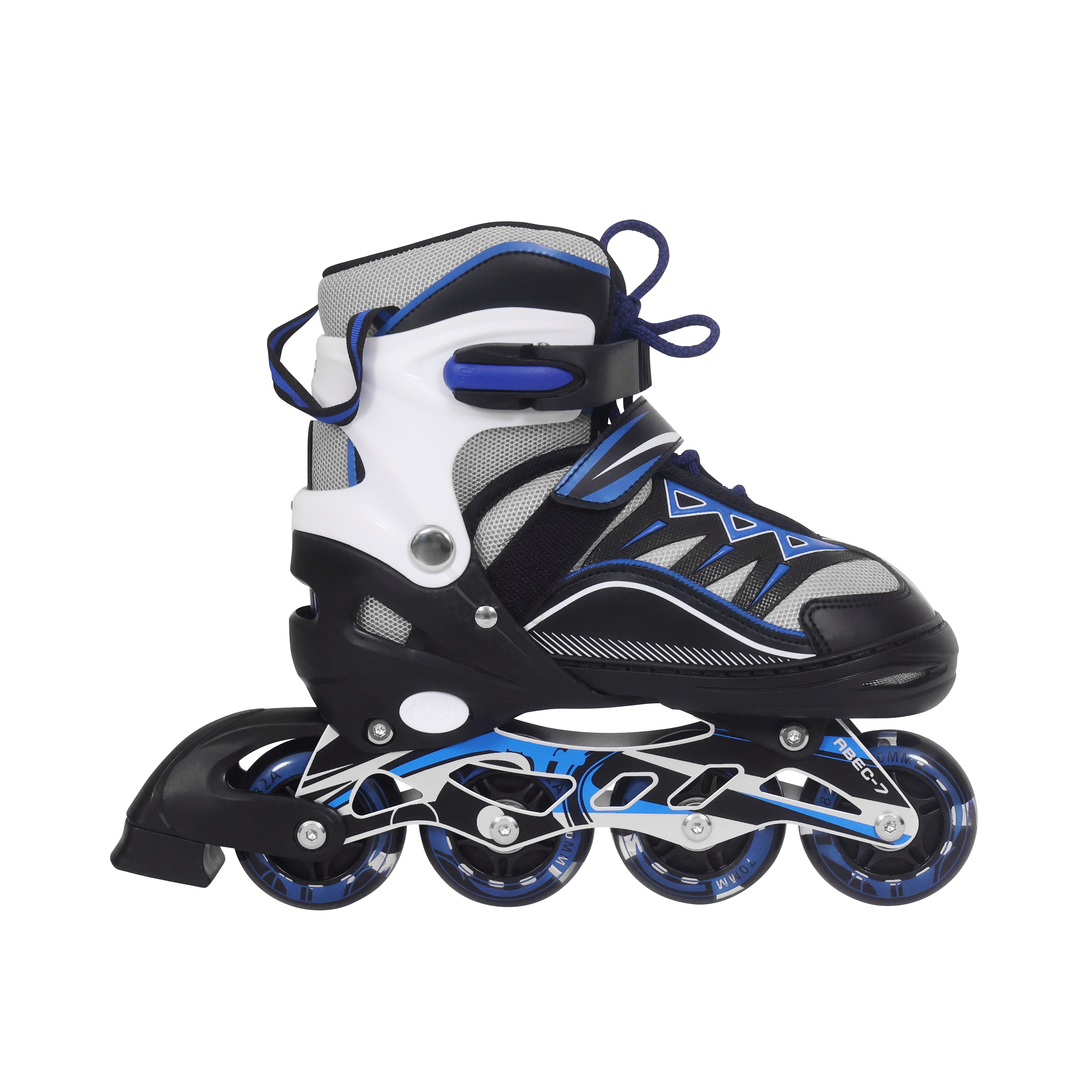 LED Inlineskates Grösse 34 - 39 verstellbar blau