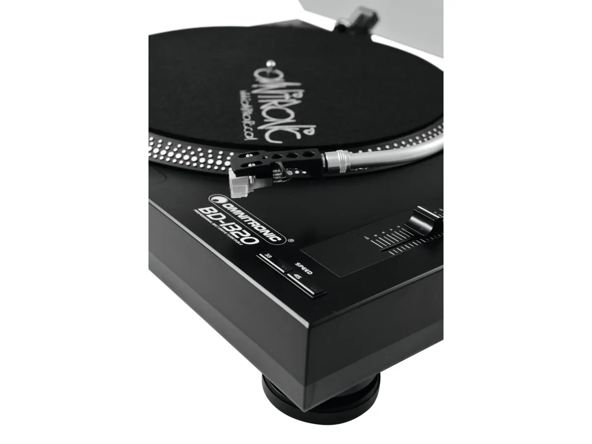 Omnitronic BD-1320 pladespiller - Farve: Sort