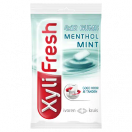 Xylifresh Suikervrije menthol munt kauwgom 4-pack