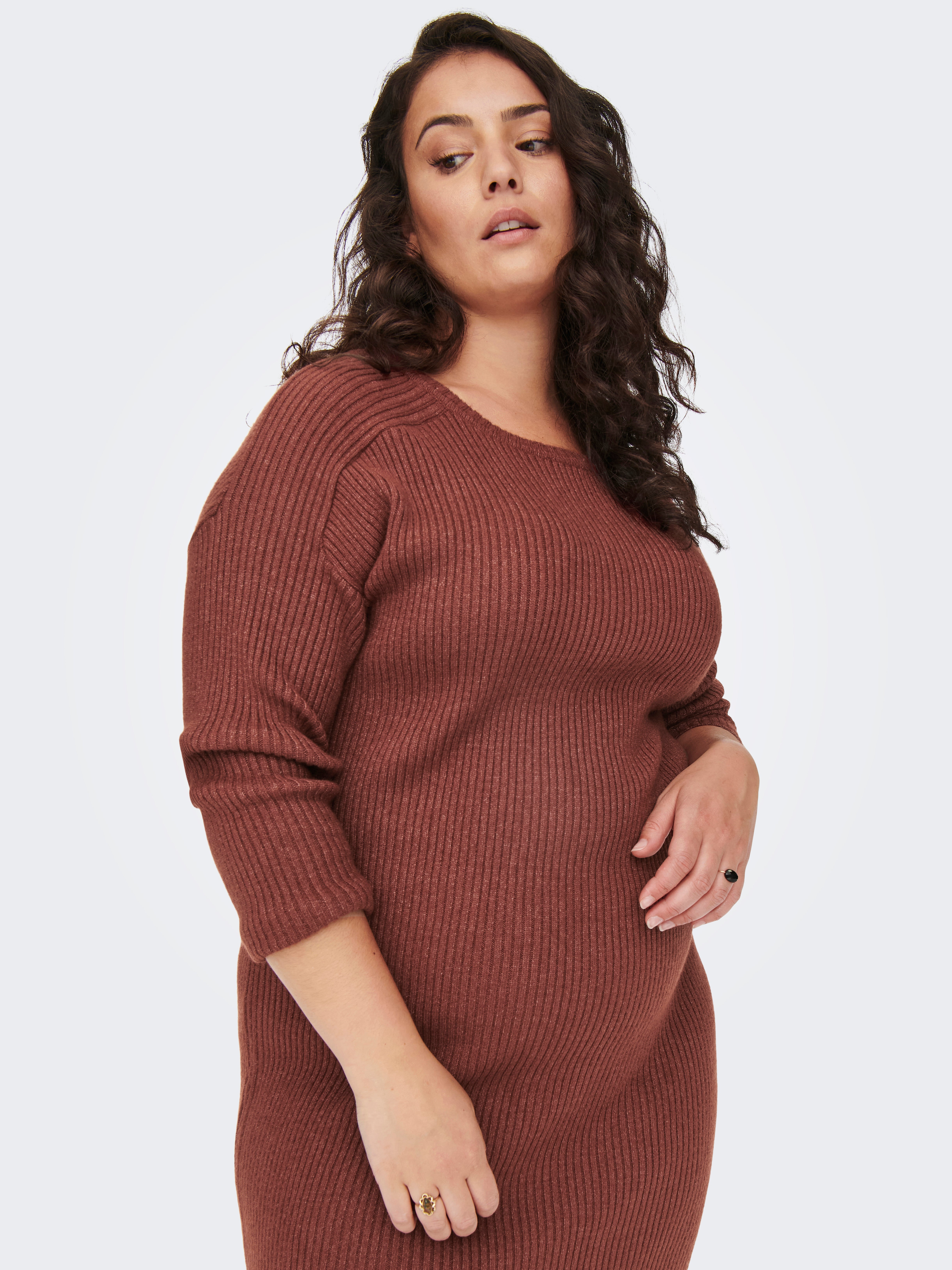 CARFIA Langes Kleid Spiced Apple