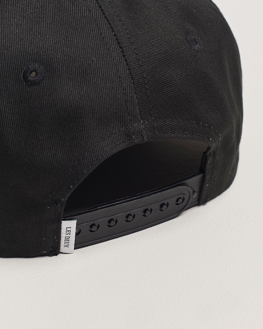 Les Deux Encore Organic Cotton Baseball Cap II Black/White
