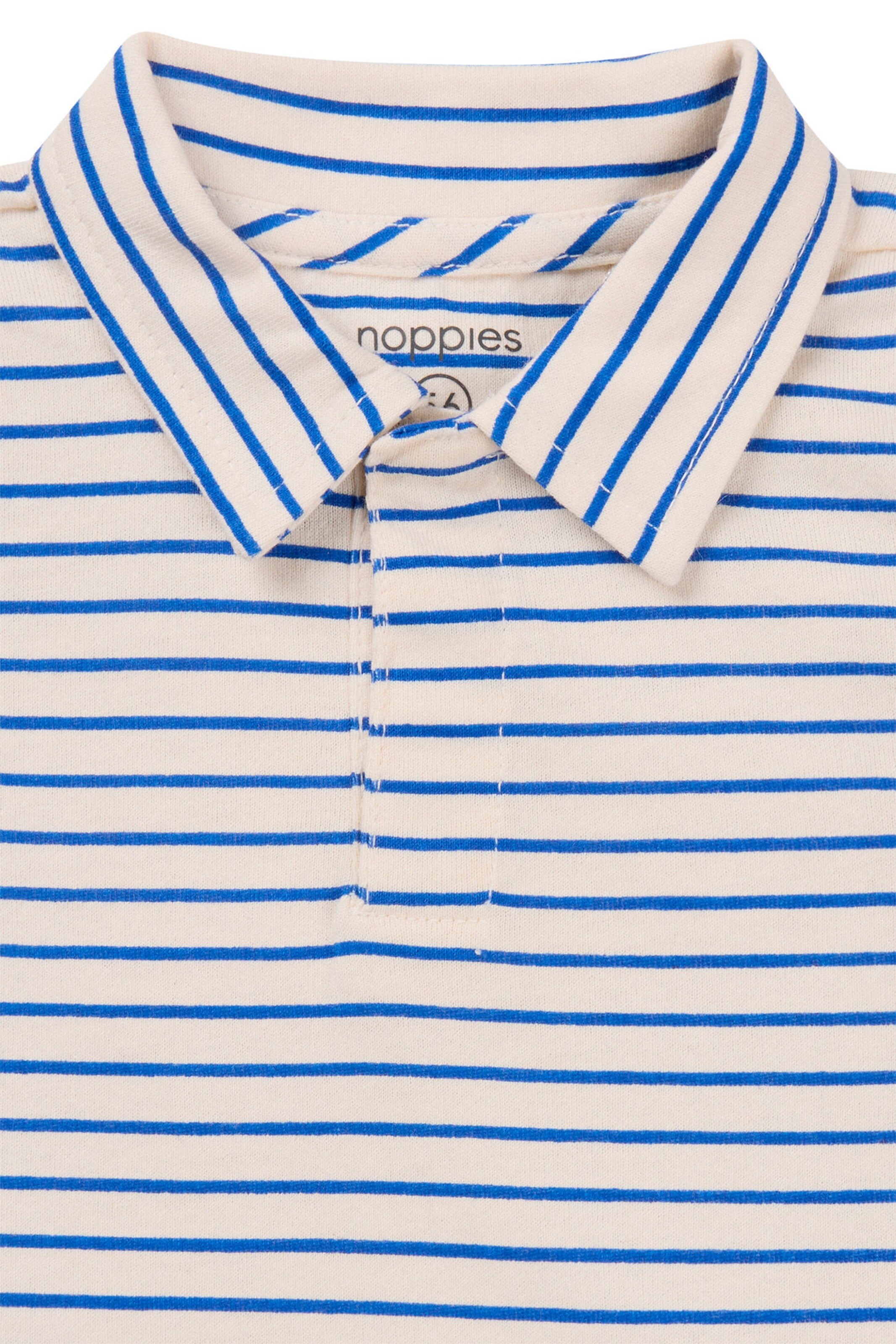 Noppies Baby Poloshirt Okaya Stripe pattern Medium Grey