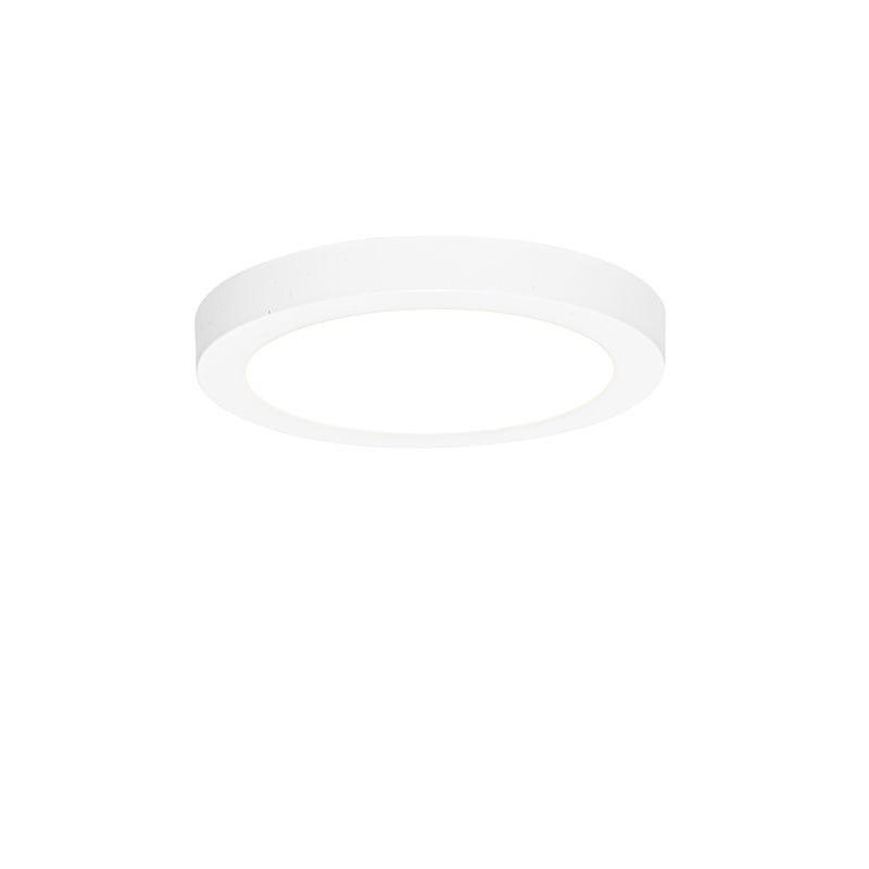 Set van 6 In- of opbouwspot wit 18 cm incl. LED 3 staps dim to warm - Trans