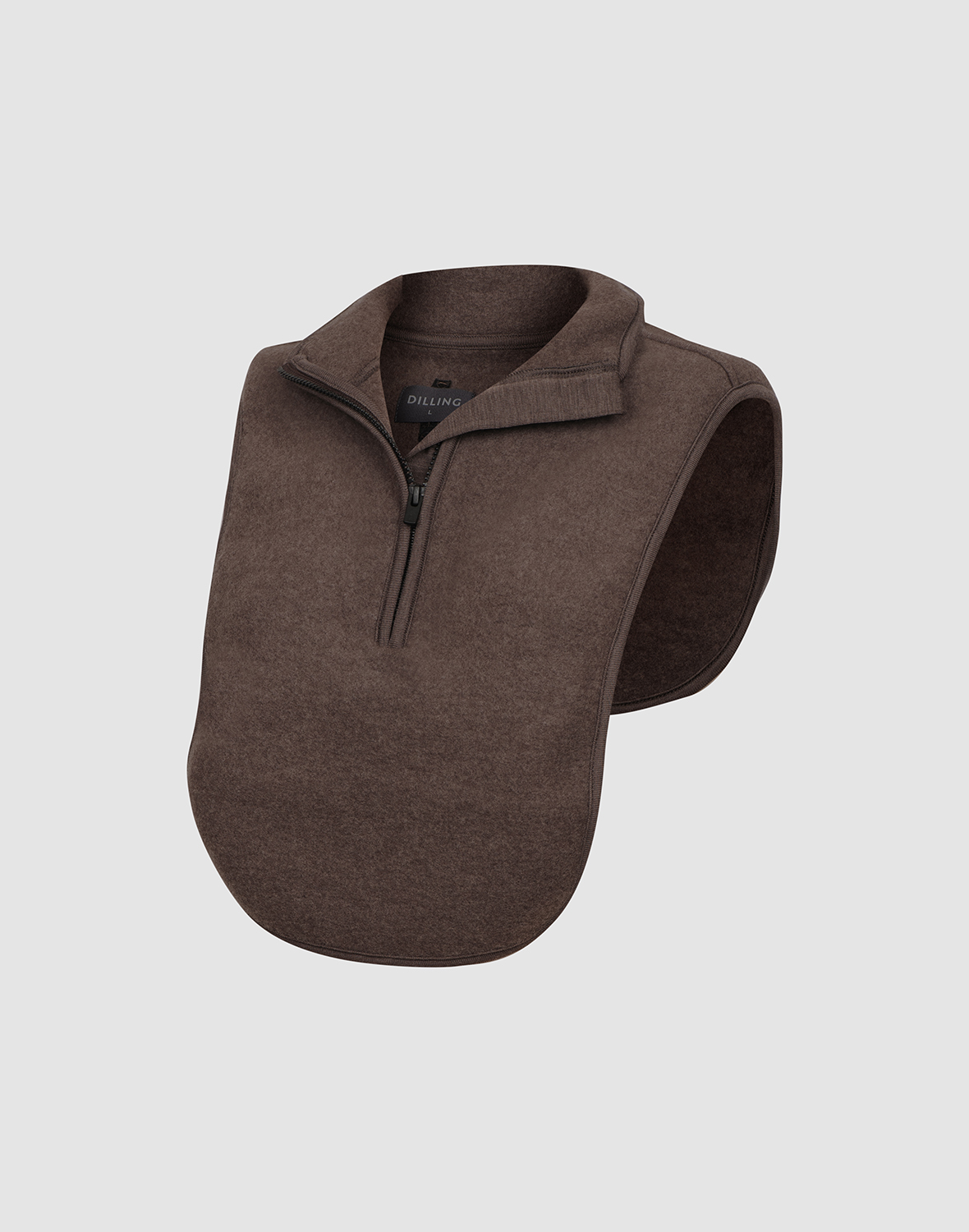 Fleece nekwarmer in merinowol voor dames