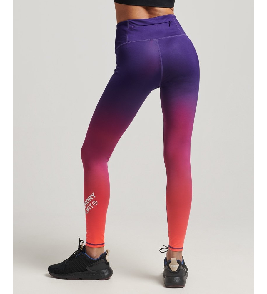 Leggings Superdry Essenciais para Treino lilás